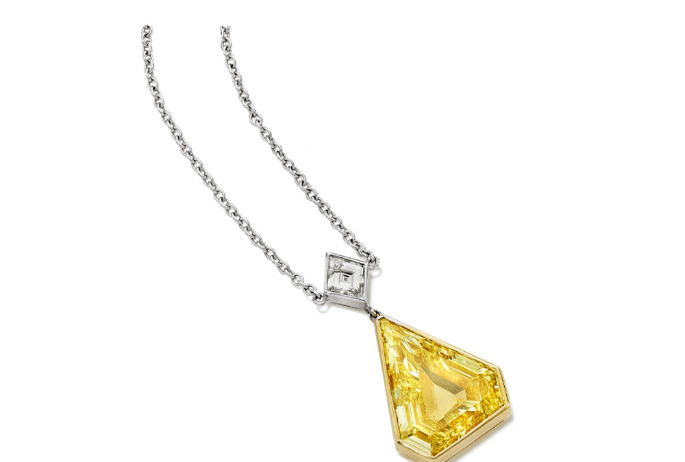 Yellow Shield Necklace